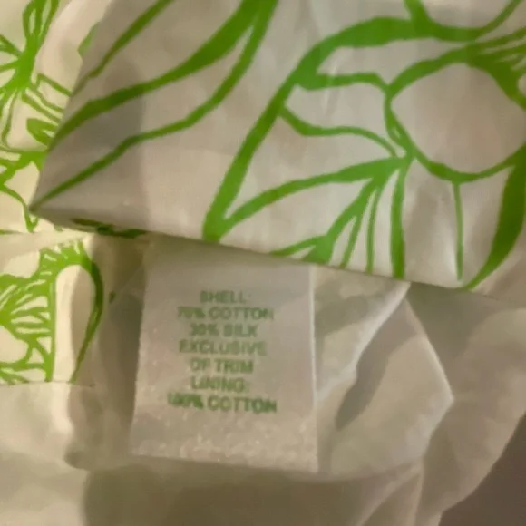 Lilly Pulitzer Newbury Beaded Draw the Line  Faille Floral Tunic 8 FREE SHIP - Picture 5 of 6